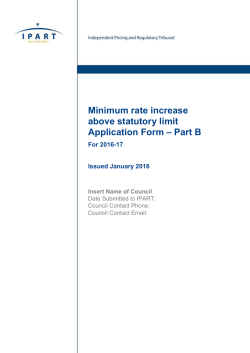 application to increase minimum rates above the statutory limit