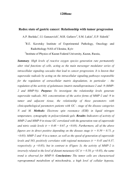 1208onc Redox state of gastric cancer: Relationship
