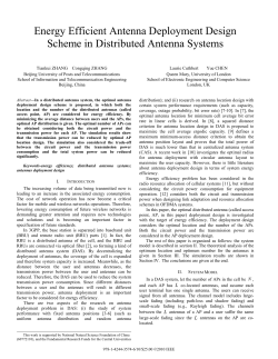Energy Efficient Antenna Deployment Design Scheme in Distributed