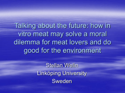 Talking about the future: how tissue engineering may solve a moral