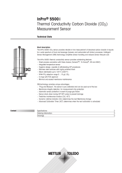 InPro&reg; 5500 i Thermal Conductivity Carbon Dioxide (CO2)