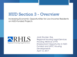Section 3 - Housing Alliance of Pennsylvania