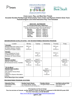 Come Learn, Play, and Meet New Friends Ancaster