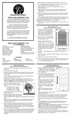 MAPLE LEAF CEMETERY S131 WOODLAND SCENICS&reg; MAPLE