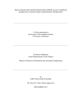 MEAN GRAIN SIZE ESTIMATION FOR COPPER-ALLOY