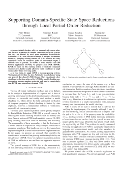Supporting Domain-Specific State Space Reductions through Local