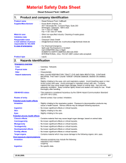 Diesel Exhaust Fluid /AdBlue
