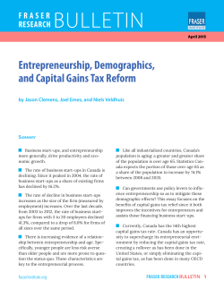 Entrepreneurship, Demographics, and Capital Gains Tax Reform