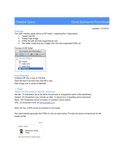 Creative Specs Gmail Sponsored Prom