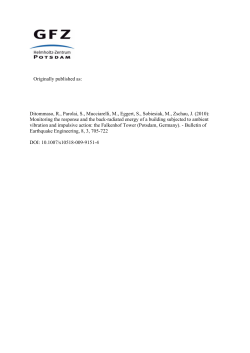 Caratterizzazione dinamica preliminare della risposta di un sistema