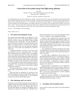 Conversion of zero point energy into high