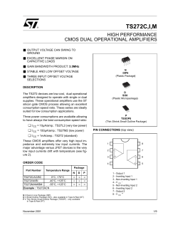 high performance cmos dual op-amps