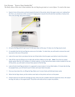 Error Message: &ldquo;Remove Paper Standard Bin&rdquo; The likely cause of