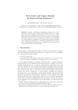 New Lower and Upper Bounds for Representing Sequences ⋆