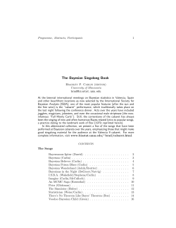 The Bayesian Singalong Book