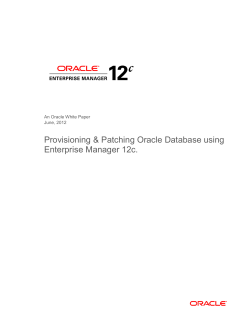 Oracle Enterprise Manager 12c Cloud Control