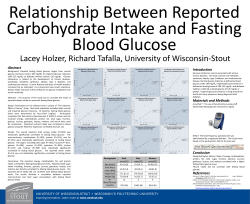 The Response of Blood Glucose to Reported Carbohydrate Intake