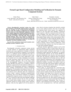 Formal Logic Based Configuration Modeling and