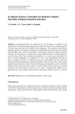 Evolution of Fuzzy Controllers for Robotic Vehicles: The Role of