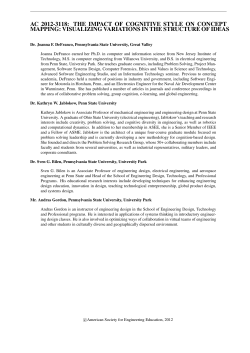 The Impact of Cognitive Style on Concept Mapping