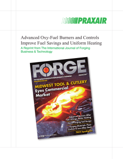 Advanced Oxy-Fuel Burners and Controls Improve