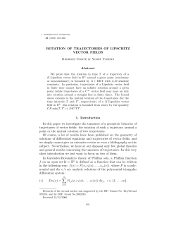 ROTATION OF TRAJECTORIES OF LIPSCHITZ VECTOR FIELDS