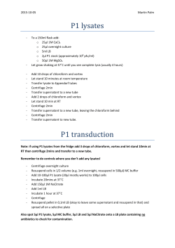 P1 transduction