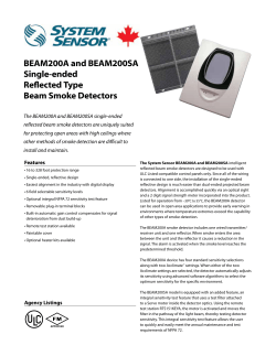 BEAM200A and BEAM200SA Single-ended Reflected Type Beam