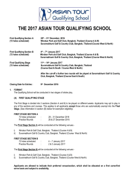the 2017 asian tour qualifying school application form