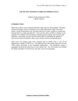 use of mapviewer in cspro on pophous data