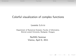 Colorful visualization of complex functions
