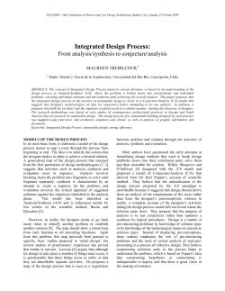 Integrated Design Process