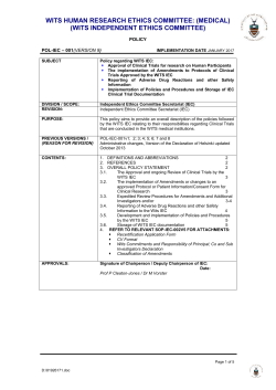 POL-IEC-001 - witshealth.co