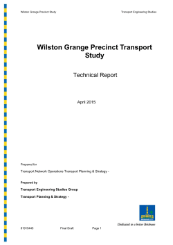 Wilston Grange Precinct Transport Study