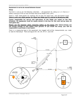 Field Setup - West End Slo