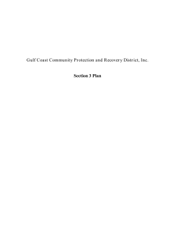 Section 3 Plan and Policies - The Gulf Coast Community Protection