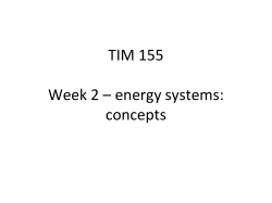 Energy Pathway - TIM155, Spring 17, Section 01