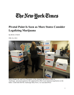 Pivotal Point Is Seen as More States Consider