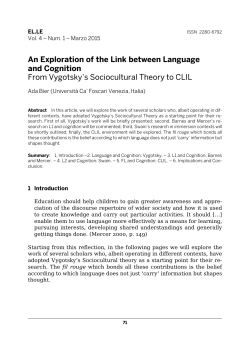 An Exploration of the Link between Language and Cognition From