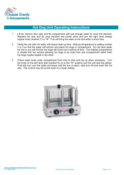 Terms and Conditions of Hire - Aussie Events and Amusements