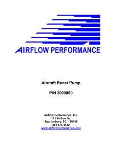 Aircraft Boost Pump