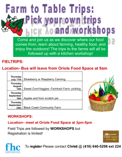 Come and join us as we discover where our food comes from, learn