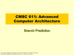 Branch Prediction
