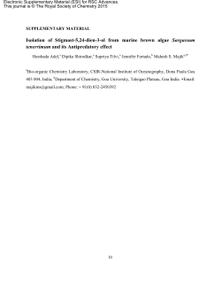 Isolation of Stigmast-5,24-dien-3