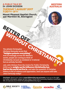 better off without christianity?