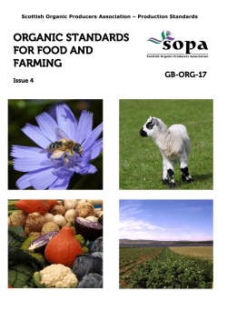 organic standards for food and farming