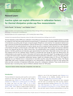 Inactive xylem can explain differences in