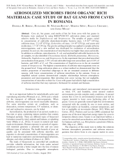 aerosolized microbes from organic rich materials: case study of bat