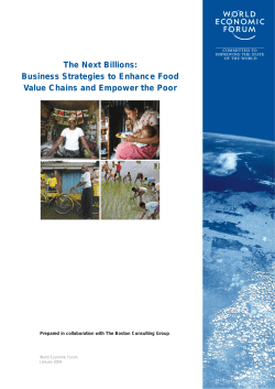 Business Strategies to Enhance Food Value Chains and Empower the