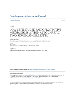 low-let-induced radioprotective mechanisms within a stochastic two